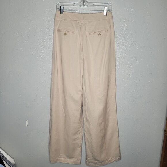 Madewell Harlow Wide-Leg Pants Harvest Moon khakis womens sz 4 tan high rise NWT - Picture 7 of 11